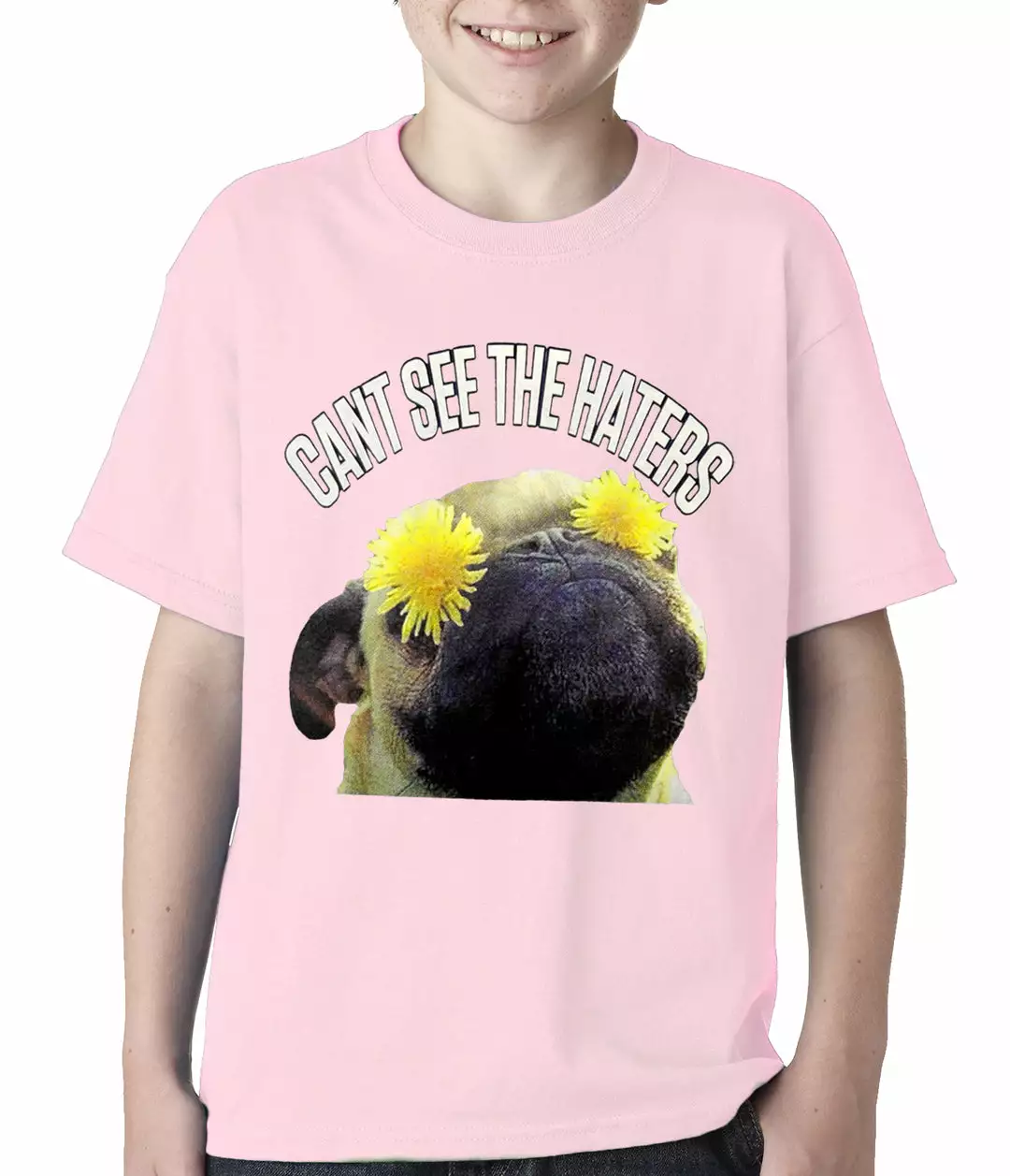 Bewild Cool Funny & Offensive Can't See The Haters Funny Pug Kids T-shirt 7 Bewild Cool Funny & Offensive Can't See The Haters Funny Pug Kids T-shirt