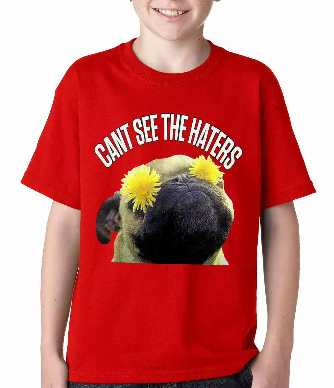 Bewild Cool Funny & Offensive Can't See The Haters Funny Pug Kids T-shirt 9 Bewild Cool Funny & Offensive Can't See The Haters Funny Pug Kids T-shirt