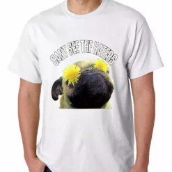 Bewild Can't See The Haters Funny Pug Mens T-shirt