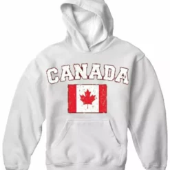 Bewild Canada Vintage Flag International Hoodie Nationality & Ethnic