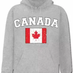 Bewild Canada Vintage Flag International Hoodie Nationality & Ethnic