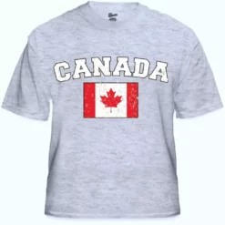 Bewild Nationality & Ethnic Canada Vintage Flag International Mens T-Shirt