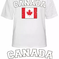 Bewild Nationality & Ethnic Canada Vintage Flag International Mens T-Shirt
