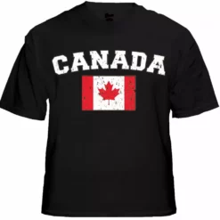 Bewild Nationality & Ethnic Canada Vintage Flag International Mens T-Shirt