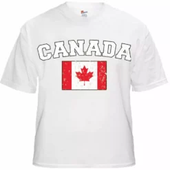 Bewild Nationality & Ethnic Canada Vintage Flag International Mens T-Shirt