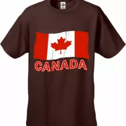 Bewild Nationality & Ethnic Canada Vintage Flag Men's T-Shirt