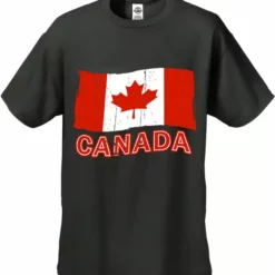 Bewild Nationality & Ethnic Canada Vintage Flag Men's T-Shirt