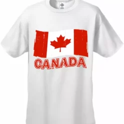 Bewild Nationality & Ethnic Canada Vintage Flag Men's T-Shirt
