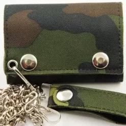 Bewild Canvas Camouflage Chain Wallet