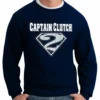 Bewild Sport Inspiration Captain Clutch #2 Pinstripe Baseball Adult Crewneck 1 Bewild Sport Inspiration Captain Clutch #2 Pinstripe Baseball Adult Crewneck