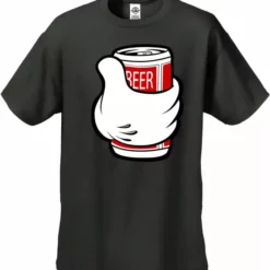 Bewild Cool Funny & Offensive Cartoon Hand Beer Can Men's T-Shirt 17 Bewild Cool Funny & Offensive Cartoon Hand Beer Can Men's T-Shirt