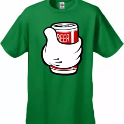Bewild Cool Funny & Offensive Cartoon Hand Beer Can Men's T-Shirt 18 Bewild Cool Funny & Offensive Cartoon Hand Beer Can Men's T-Shirt