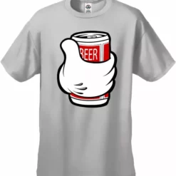 Bewild Cool Funny & Offensive Cartoon Hand Beer Can Men's T-Shirt 19 Bewild Cool Funny & Offensive Cartoon Hand Beer Can Men's T-Shirt
