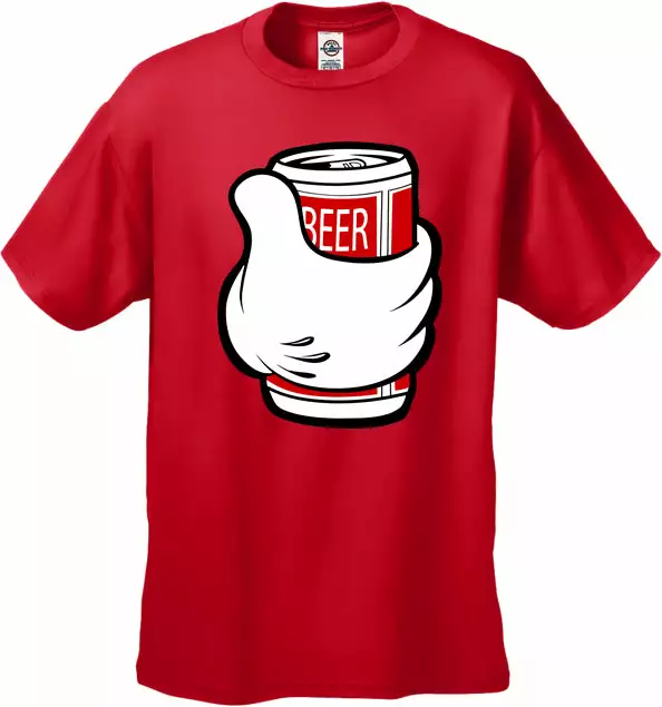 Bewild Cool Funny & Offensive Cartoon Hand Beer Can Men's T-Shirt 10 Bewild Cool Funny & Offensive Cartoon Hand Beer Can Men's T-Shirt