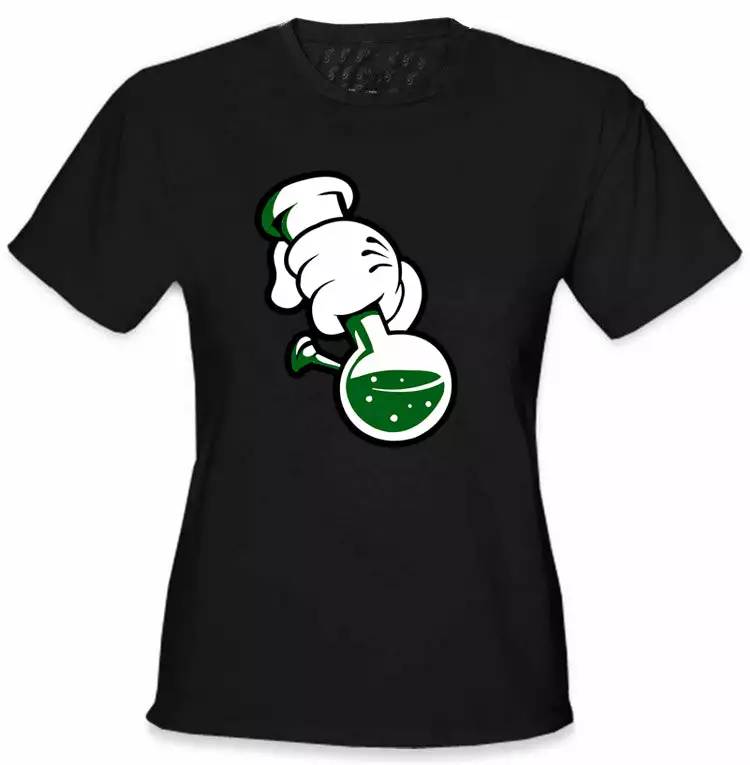 Bewild Cartoon Hands Bong Rip Girl's T-Shirt 6 Bewild Cartoon Hands Bong Rip Girl's T-Shirt