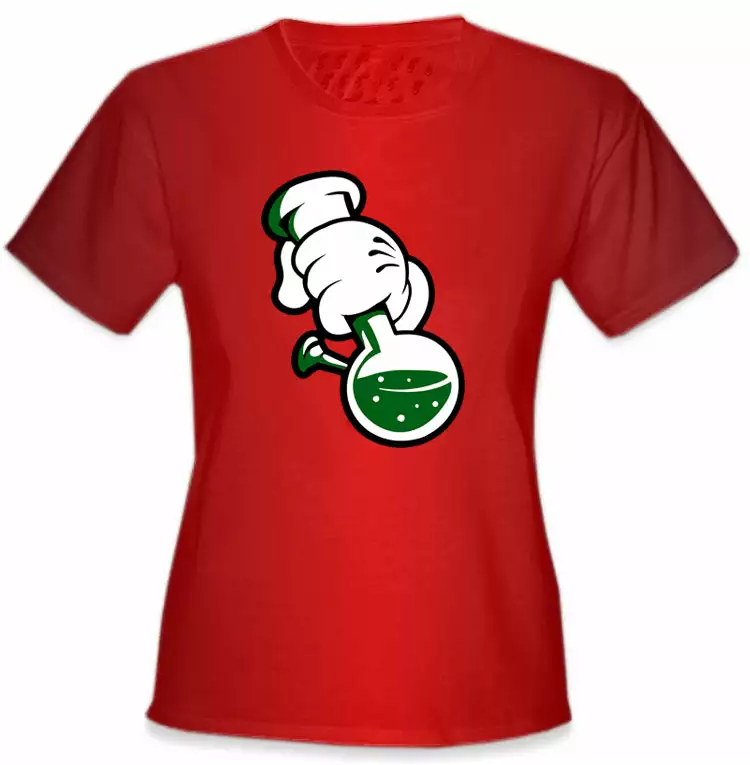 Bewild Cartoon Hands Bong Rip Girl's T-Shirt 10 Bewild Cartoon Hands Bong Rip Girl's T-Shirt