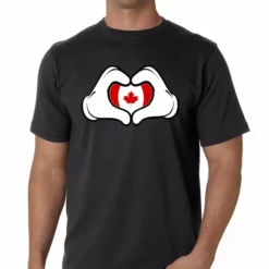 Bewild Cool Funny & Offensive Cartoon Hands Canadian Flag Men's T-Shirt 13 Bewild Cool Funny & Offensive Cartoon Hands Canadian Flag Men's T-Shirt