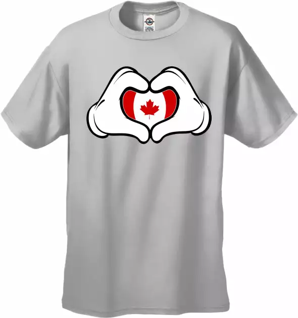 Bewild Cool Funny & Offensive Cartoon Hands Canadian Flag Men's T-Shirt 7 Bewild Cool Funny & Offensive Cartoon Hands Canadian Flag Men's T-Shirt