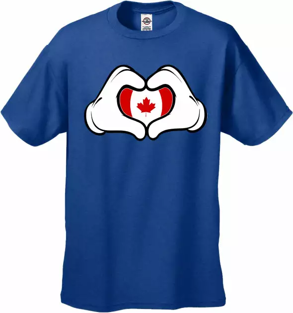 Bewild Cool Funny & Offensive Cartoon Hands Canadian Flag Men's T-Shirt 8 Bewild Cool Funny & Offensive Cartoon Hands Canadian Flag Men's T-Shirt