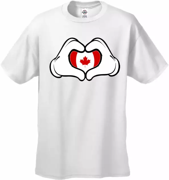 Bewild Cool Funny & Offensive Cartoon Hands Canadian Flag Men's T-Shirt 9 Bewild Cool Funny & Offensive Cartoon Hands Canadian Flag Men's T-Shirt