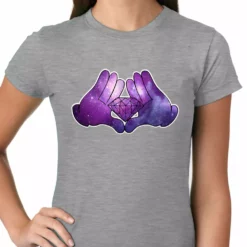Bewild Cartoon Hands Diamond Cosmos Girl's T-Shirt Cool Funny & Offensive