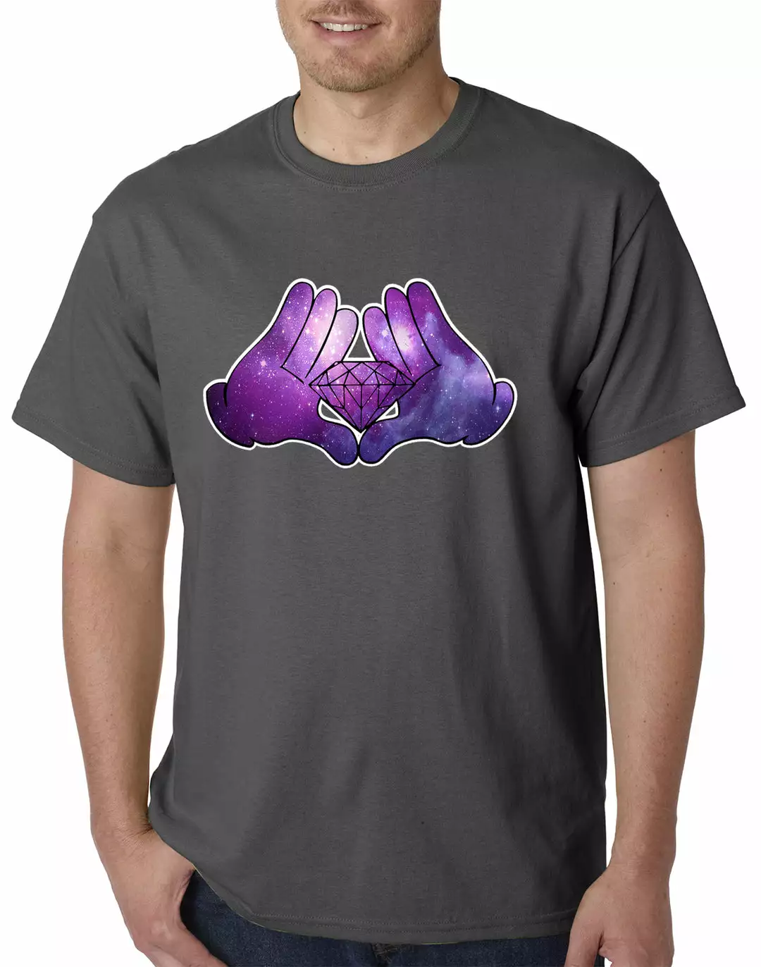 Bewild Cool Funny & Offensive Cartoon Hands Diamond Cosmos Men's T-Shirt 6 Bewild Cool Funny & Offensive Cartoon Hands Diamond Cosmos Men's T-Shirt