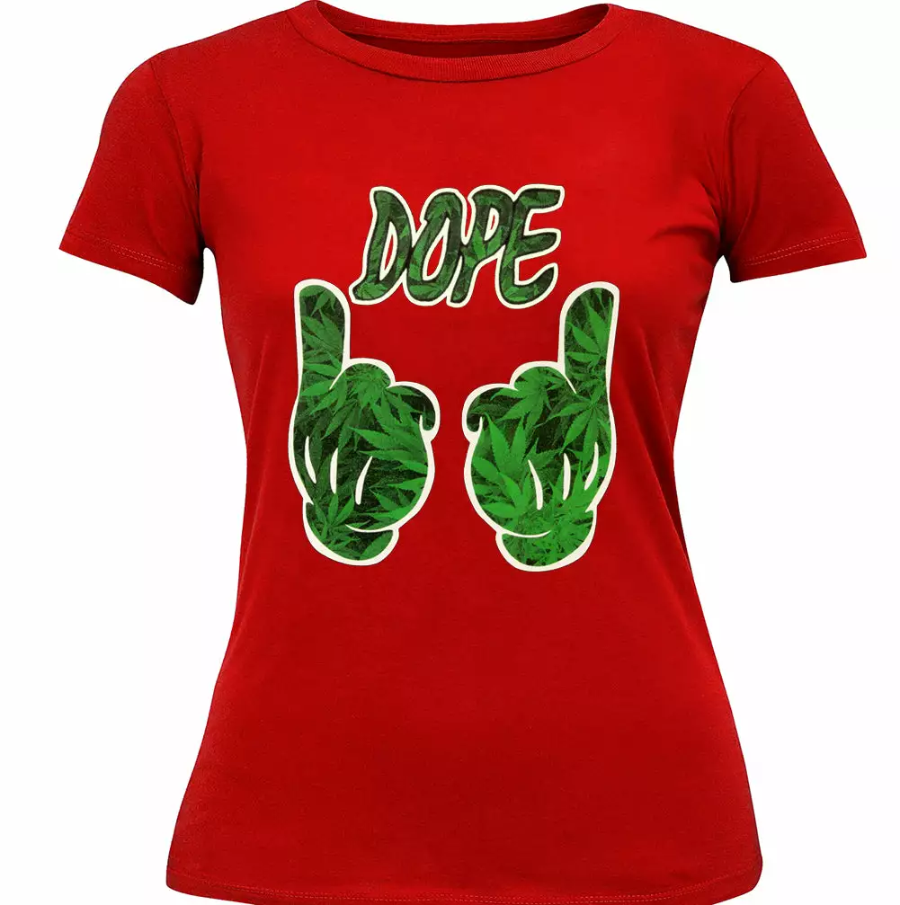 Bewild Cool Funny & Offensive Cartoon Hands Dope Pot Leaf Pattern Girl's T-Shirt 12 Bewild Cool Funny & Offensive Cartoon Hands Dope Pot Leaf Pattern Girl's T-Shirt