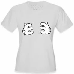 Bewild Cartoon Hands Grabbing Girls T-Shirt Cool Funny & Offensive