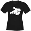 Bewild Cartoon Hands Gun Girl's T-Shirt