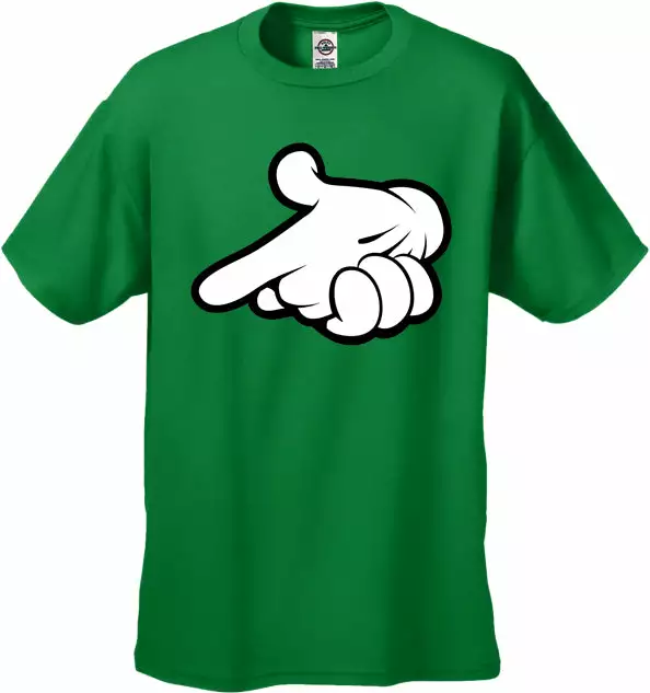 Bewild Cartoon Hands Gun Men's T-Shirt 7 Bewild Cartoon Hands Gun Men's T-Shirt