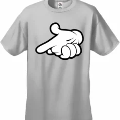 Bewild Cartoon Hands Gun Men's T-Shirt 20 Bewild Cartoon Hands Gun Men's T-Shirt