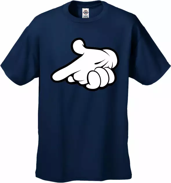 Bewild Cartoon Hands Gun Men's T-Shirt 10 Bewild Cartoon Hands Gun Men's T-Shirt