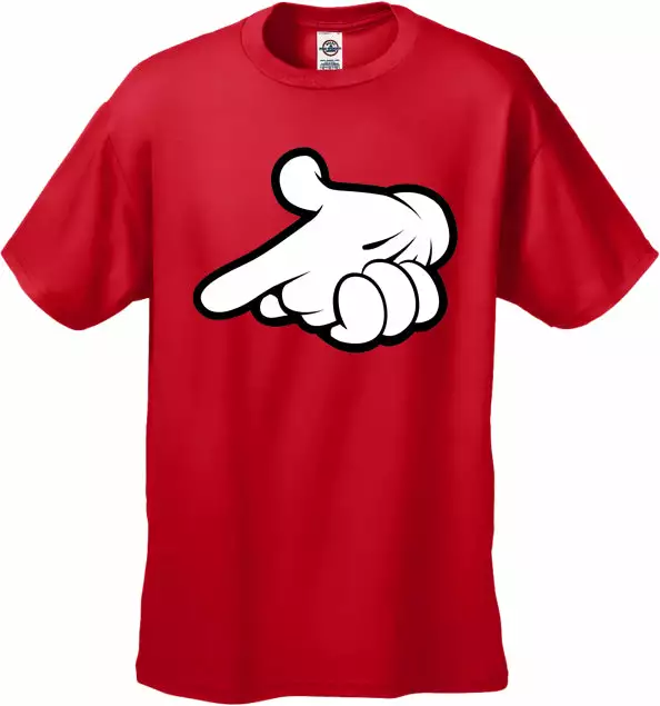 Bewild Cartoon Hands Gun Men's T-Shirt 11 Bewild Cartoon Hands Gun Men's T-Shirt