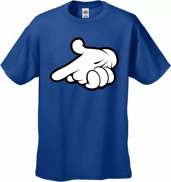 Bewild Cartoon Hands Gun Men's T-Shirt 12 Bewild Cartoon Hands Gun Men's T-Shirt
