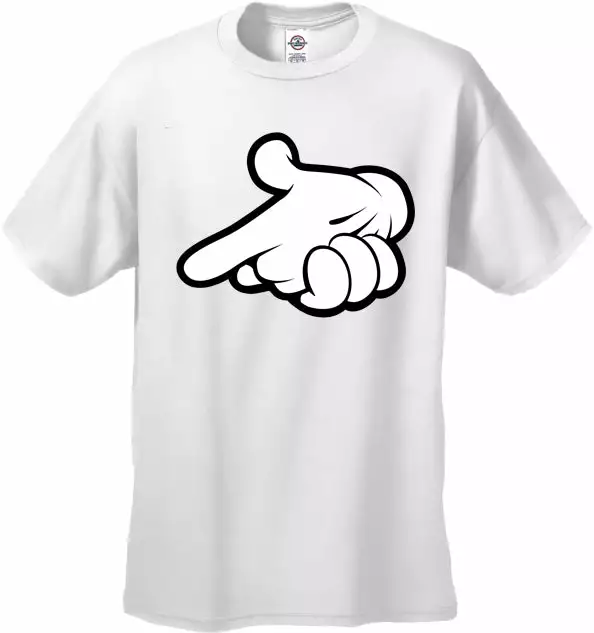 Bewild Cartoon Hands Gun Men's T-Shirt 13 Bewild Cartoon Hands Gun Men's T-Shirt