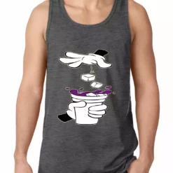 Bewild Cartoon Hands - Purple Drink Tank Top