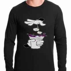 Bewild Cartoon Hands - Purple Drink Thermal Shirt