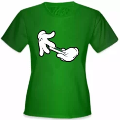 Bewild Cartoon Hands Roll A Joint Girl's T-Shirt Cool Funny & Offensive
