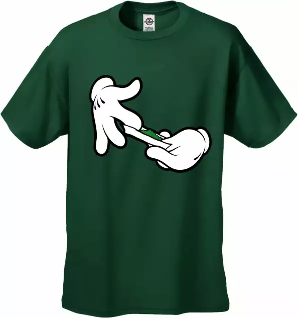 Bewild Cartoon Hands Roll A Joint Men's T-Shirt Cool Funny & Offensive 7 Bewild Cartoon Hands Roll A Joint Men's T-Shirt Cool Funny & Offensive