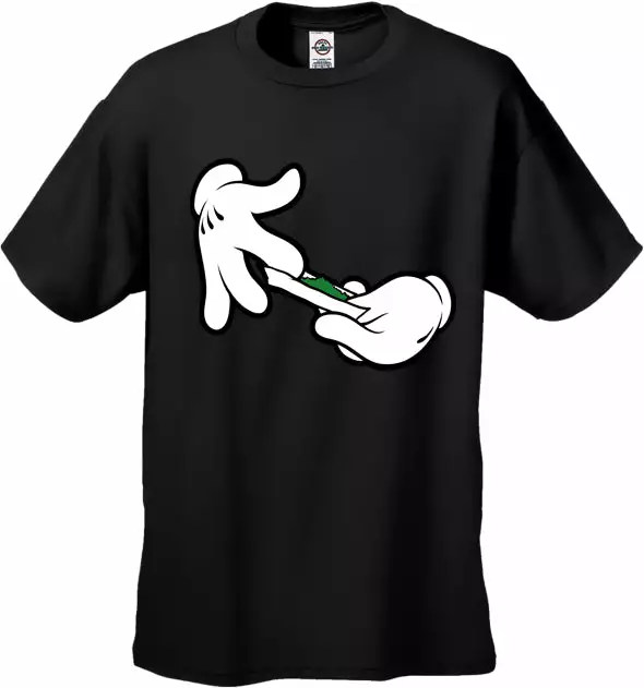 Bewild Cartoon Hands Roll A Joint Men's T-Shirt Cool Funny & Offensive 3 Bewild Cartoon Hands Roll A Joint Men's T-Shirt Cool Funny & Offensive
