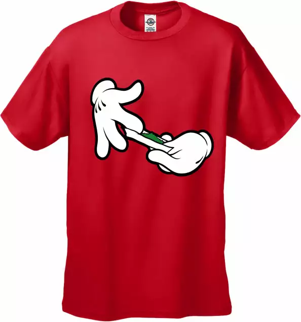 Bewild Cartoon Hands Roll A Joint Men's T-Shirt Cool Funny & Offensive 11 Bewild Cartoon Hands Roll A Joint Men's T-Shirt Cool Funny & Offensive