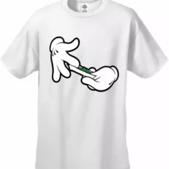 Bewild Cartoon Hands Roll A Joint Men's T-Shirt Cool Funny & Offensive 24 Bewild Cartoon Hands Roll A Joint Men's T-Shirt Cool Funny & Offensive