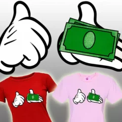 Bewild Cartoon Money Hands Girls T-Shirt Cool Funny & Offensive 20 Bewild Cartoon Money Hands Girls T-Shirt Cool Funny & Offensive