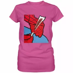 Bewild Cool Funny & Offensive Cartoon Spider Hands Rolling Up Ladies T-shirt