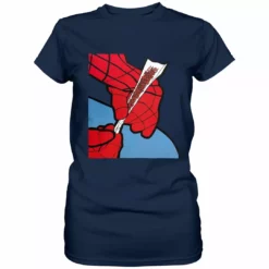 Bewild Cool Funny & Offensive Cartoon Spider Hands Rolling Up Ladies T-shirt