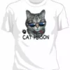 Bewild Cat Person Girls T-Shirt Cool Funny & Offensive