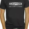 Bewild Cool Funny & Offensive Caution: Zero To Horny T-Shirt