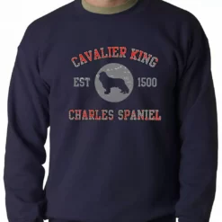 Bewild Sport Inspiration Cavalier King Charles Spaniel EST. 1500 Crewneck Sweatshirt 12 Bewild Sport Inspiration Cavalier King Charles Spaniel EST. 1500 Crewneck Sweatshirt