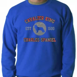 Bewild Sport Inspiration Cavalier King Charles Spaniel EST. 1500 Crewneck Sweatshirt 13 Bewild Sport Inspiration Cavalier King Charles Spaniel EST. 1500 Crewneck Sweatshirt