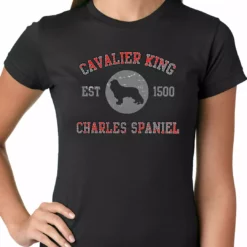 Bewild Cavalier King Charles Spaniel EST. 1500 Girls T-shirt Cool Funny & Offensive
